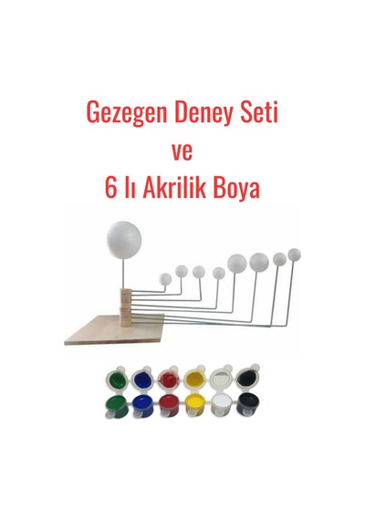 Gezegen Sistemi + Boya Güneş Sistemi Deney Seti Gezegen Deney Seti