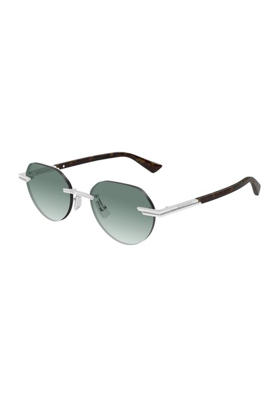 Bottega Veneta 1379s 002 51 Unisex Güneş Gözlüğü Gümüş
