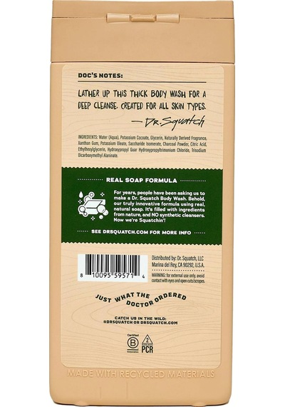 Dr. Squatch Men's Pine Tar Duş Jeli 414ml Çam - Deniz Rezenesi