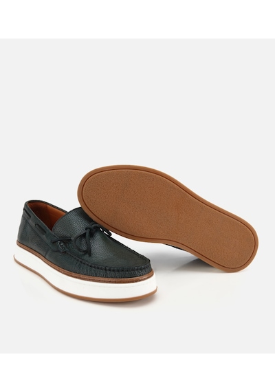 Hotiç Erkek Deri Haki Bağcık Detaylı Günlük Loafer 02ayh319390a860 02ayh319390a860