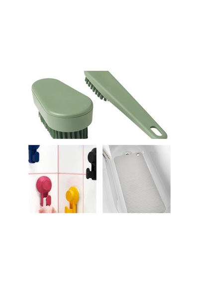 Pepprıg Yeşil Ovma Fırçası,doppa Banyo Kaydırmazı,tısken Renkli 4 Adet Duvar Askısı Çok Renkli - 645468745 Çok Renkli Pepprıg Yeşil Ovma Fırçası,doppa Banyo Kaydırmazı,tısken Renkli 4 Adet Duvar Askısı Çok Renkli - 645468745 Çok Renkli