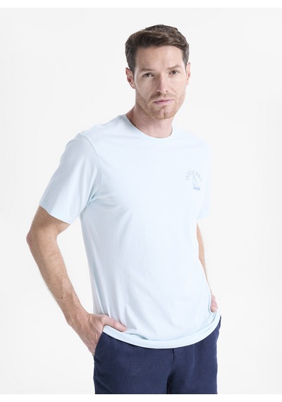 Dockers Mavi Erkek Regular Fit Logo Baskılı T-shirt 004mb-90