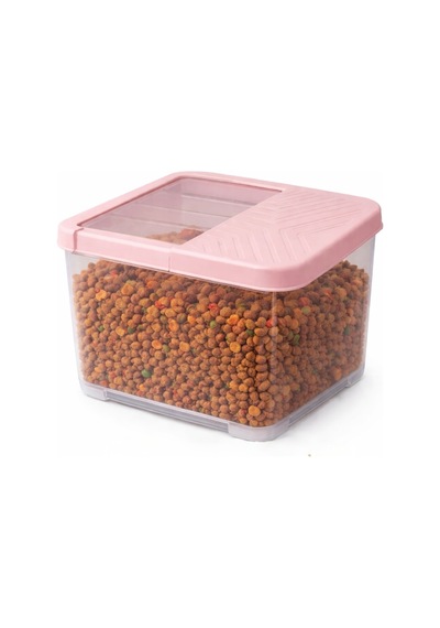 Büyük Boy Kapaklı Çok Amaçlı Saklama Kabı,16 Lt,erzak,deterjan,oyuncak Organizer,28x34x23 Cm Krem