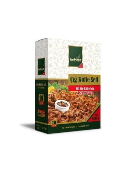 Buhara Çiğ Köfte Seti Etli İçin - Kutu 600 Gr
