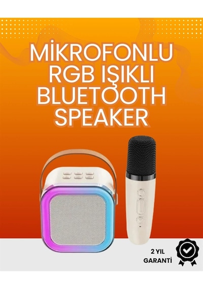 Hubrendy Tekno Yüksek Performanslı Kablosuz Karaoke Hoparlör