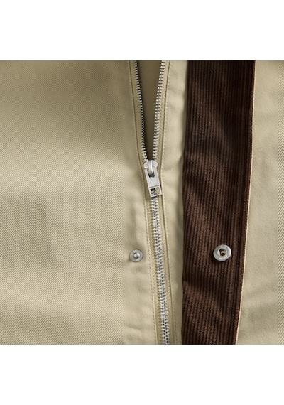 Jack & Jones Erkek Gömlek Yaka Uzun Kollu Ceket - Wolf - 12299081 Fields Of Rye