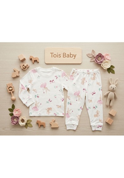 Tois Baby Kız Çocuk Pijama Takımı Beyaz