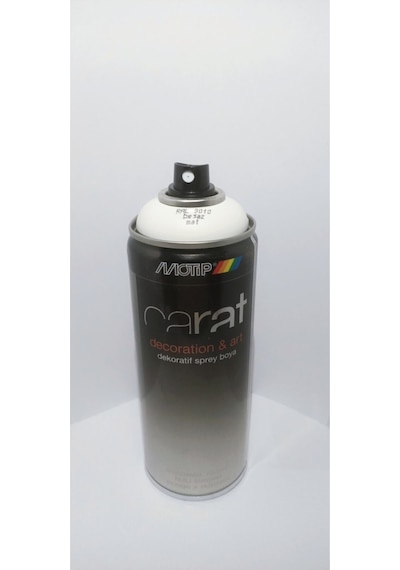 Motip Carat Dekoratif Sprey Boya Ral 9010 Mat Beyaz 400 Ml.