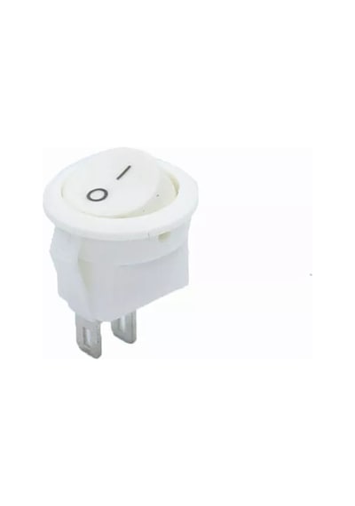 50 ADET IC-134E MİNİ S YUVARLAK IŞIKSIZ ANAHTAR ON-OFF 2P BEYAZ