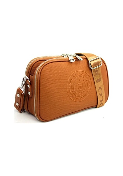 Just Polo Kadın Lakost Ayarlanabilir Askılı Çapraz Omuz Çantası Shoulder Bag Taba
