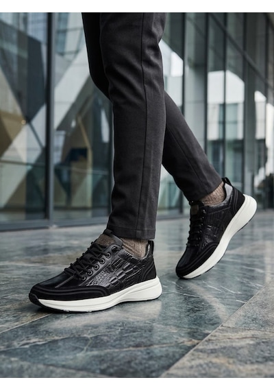 Voyager Erkek Kışlık Su Geçirmez Kaydırmaz Ve Esnek Taban Ortopedik İç Astar. Hakiki Deri Günlük Tarz Sneaker siyah Voyager Erkek Kışlık Su Geçirmez Kaydırmaz Ve Esnek Taban Ortopedik İç Astar. Hakiki Deri Günlük Tarz Sneaker siyah