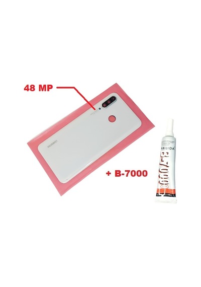Tkgz - P30 Lite Arka Kapak Kamera Lensli 48 Mp Cam+b-7000 Beyaz
