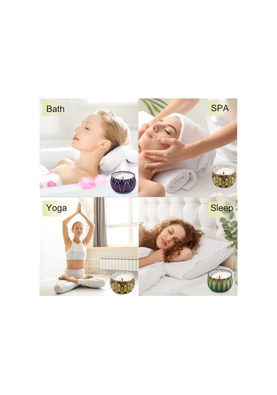 Mum Hediye Seti Bohem Çiçek Kokusu Kokulu Soya Mumları Kadın Hediyeleri 2.5 Oz Stres Giderici Aromaterapi Mumları, Diwali, Doğum Günü Hediyeleri, 3'lü Paket Diğer