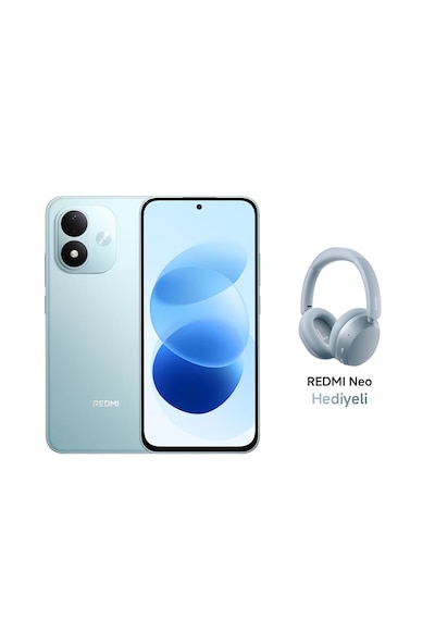 Xiaomi Redmi Note 17 4G 6 GB 256 GB (Xiaomi Türkiye Garantili) Mavi+Xiaomi Redmi Neo Bluetooth 5.4 Kulaküstü Mavi Kulaklık