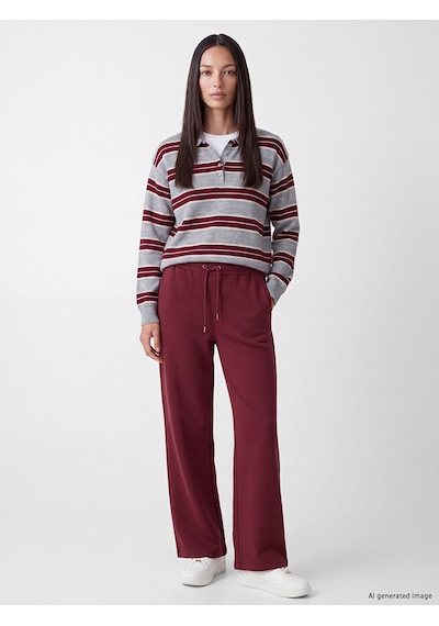 Lcw Everyday Bordo Geniş Paça Kadın Eşofman Altı