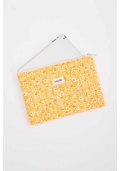 Estrella Paris Nobel Tablet Çantası Kılıfı Papatya Sarı 11 İnç 31 X 21 Cm