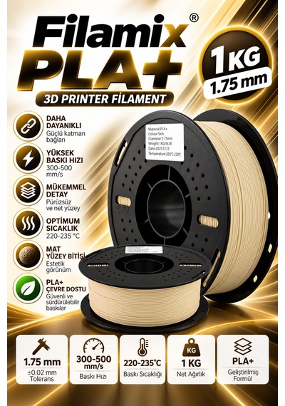 Filamix Pla+ Filament 1.75mm 1 Kg Ekru