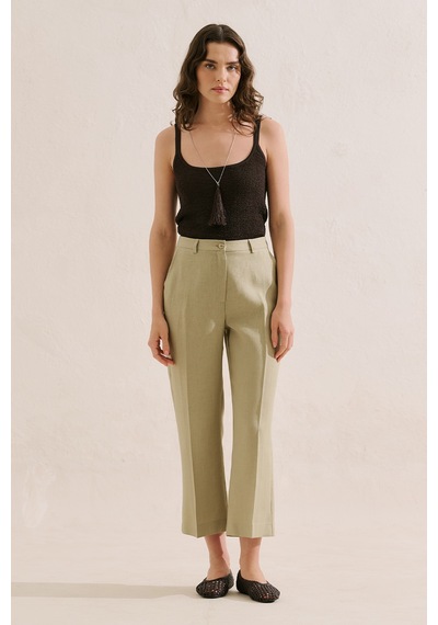 Manuka Keten Klasik Pantolon Taş Ss26pnt00035-0225