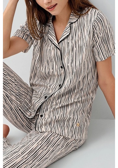 Pierre Cardin Pc9190-s Pijama Takım Ekru