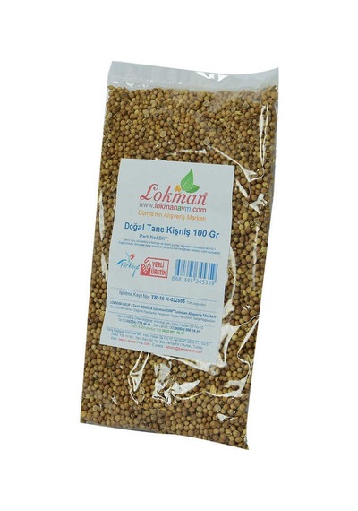 Kişniş Doğal Tane 100 Gr Paket