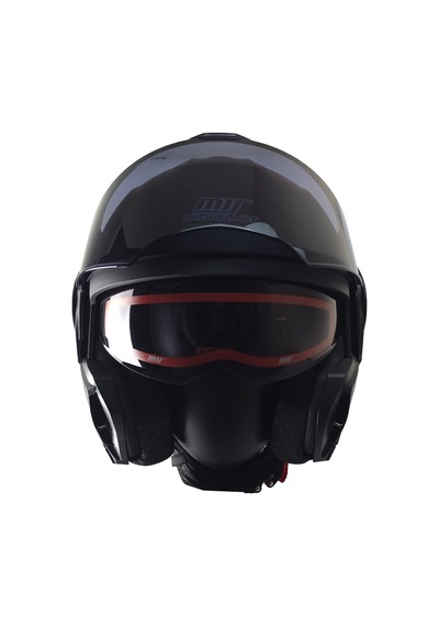 Mts 969 Çene Açılır Modüler Kask Mat Siyah Siyah Camlı+güneş Vizörlü