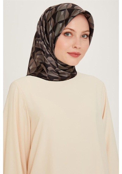Armine Klasik Desenli Sura Saf İpek Eşarp 9204d 83 Çok Renkli
