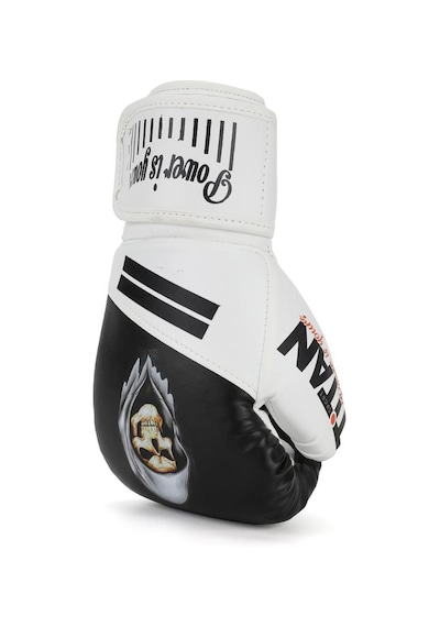 Titan Sport Siyah Beyaz Hayalet Kurukafa Desenli Boks Eldiveni 2'li Set Siyah