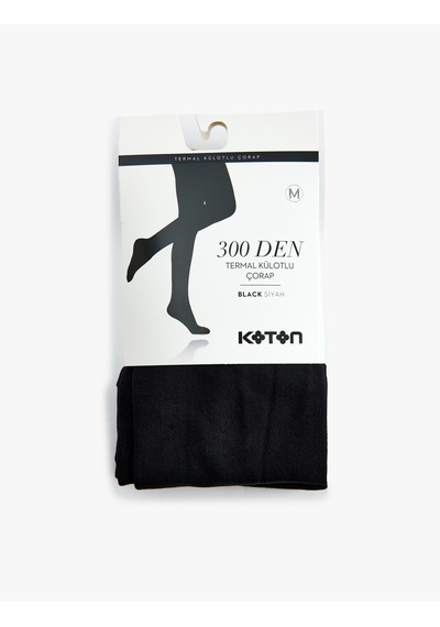 Koton 300 Den Termal Külotlu Çorap Siyah 7wak80657aa
