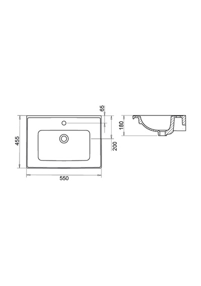 Bella Etejerli Lavabo 55cm Turavit Diğer