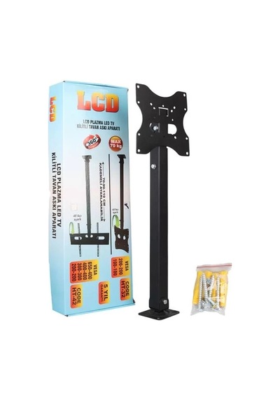 Hubrendy Sh Powermaster Pm-32 Led/lcd/plazma 70-90-110 Cm Dar Ağız 45 Derece Açılı Tavan Tv Askı Apa