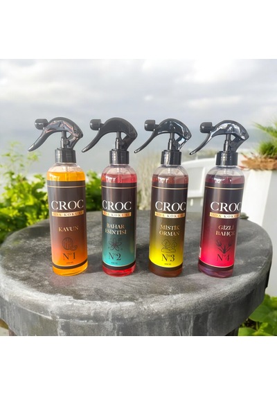 Croc Oda Kokusu 4 X 400ml Multi Set Oda Spreyi Ortam Kokusu Çiçek