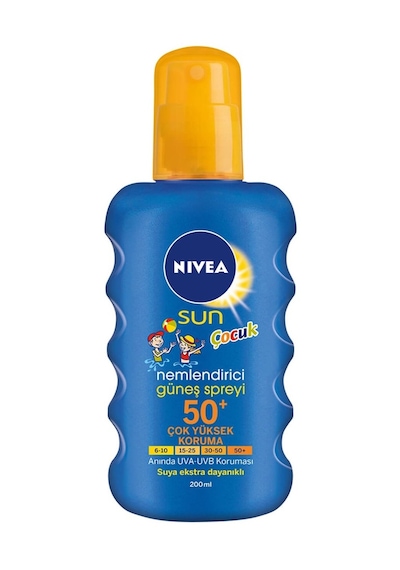 Nivea Sun Çocuk Renkli Nemlendirici Gkf 50+ Güneş Spreyi 200 ML