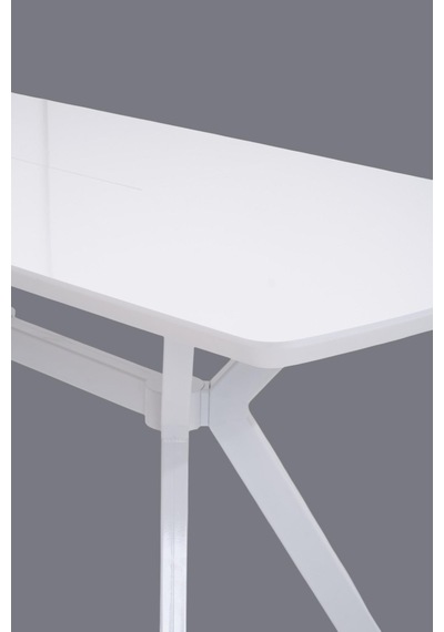 Venedik Mdf Lak Panel Açılır Mutfak Masası 80x130cm beyaz