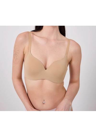 Ang Butik Freshness Msf02 Geniş Sırt Kuşaklı Lazer Kesim Sütyen Ten