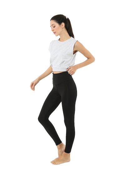 Scorp Spica Kadın Crop Atlet Kar Melange Beyaz