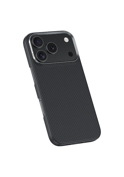 Apple Uyumlu iPhone 17 Pro Kılıf Benks M-safe Şarj Metal Kamera Çerçeveli Armorair 600d Kevlar Fiber Siyah