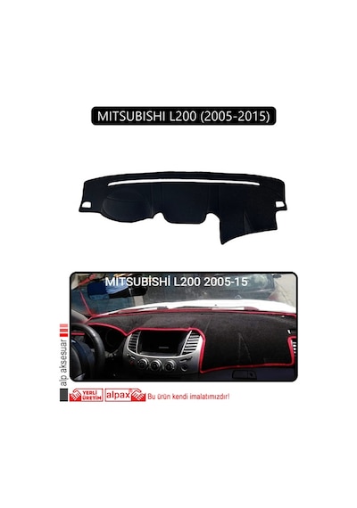 Mıtsubıshı L200 2005-2015torpido Koruma Halısı Siyah Kenar