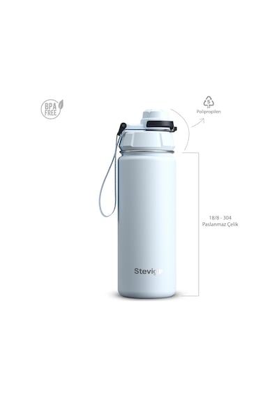 Stevig 1 Hand Leak-proof Sızdırmaz Çelik Termos 500 Ml Ice Melt St-223 Çok Renkli