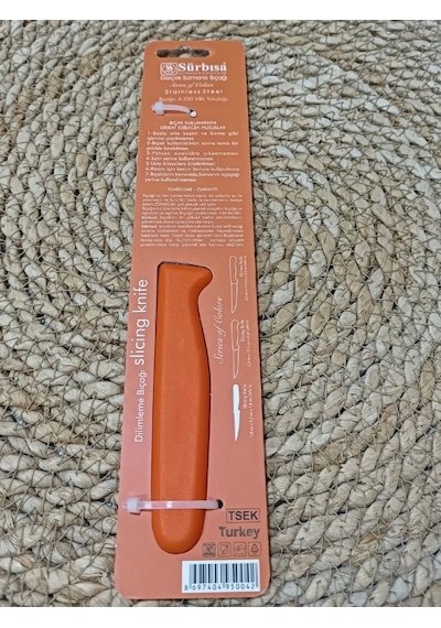 Sürmene 61004 Mutfak Bıçağı 9,50 Cm Turuncu Çok Renkli