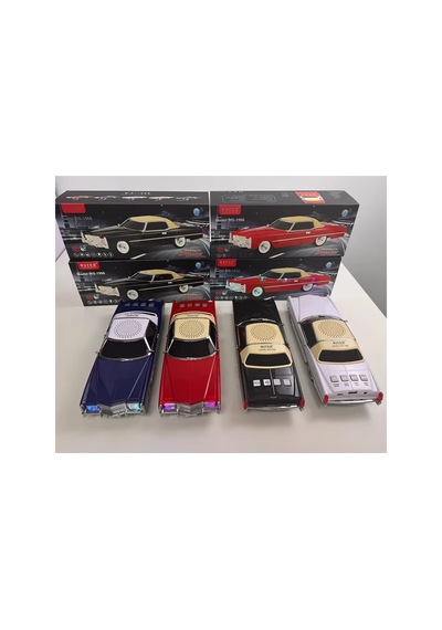 Cadillac Eldorado Nostaljik Araba Şeklinde Bluetooth Speaker Şarjlı Kablosuz Hoparlör