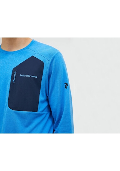 Peak Performance M Freelıght Polartec Grıd Erkek Günlük Sweatshirt G80161030t Mavi