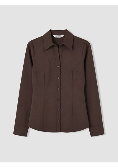 Lcw Everyday Kahverengi Regular Fit Kadın Gömlek