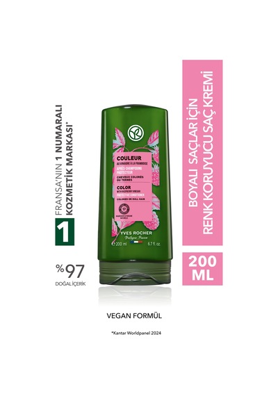 Yves Rocher Renk Koruyucu Saç Kremi - Boyalı Saçlar / Couleur -vegan -200ml