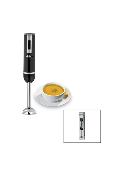 Sinbo Çubuk Blender - Çelik Uçlu - 2 Kademe Hız Ayarı Açık Gri