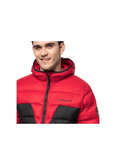 Jack Wolfskin Dna Tundra Hoody M Erkek Outdoor Ceket Kırmızı Kırmızı