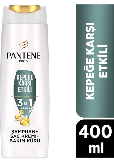 Pantene Kepeğe Karşı Etkili 3'ü 1 Arada Şampuan 400 ML