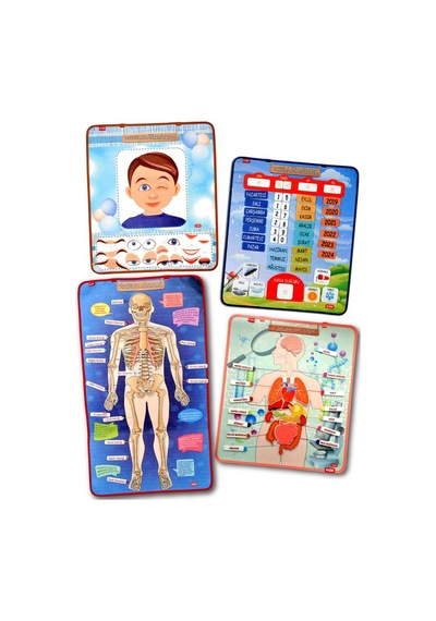 4 Set 127 Parça Tox Iskelet . Iç Organlar Sistemi . Takvim ve Du
