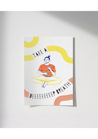 Çerçevesiz Poster Bir An Dur