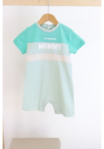 Harika Kids Kız Bebe&çocuk Penye Kumaş Mommy Baskılı Tulum 001