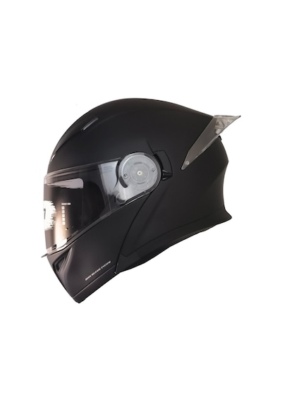 Motosiklet Çene Açılır Kask Ece 22.06 Güvenlik Sertifikalı Güneş Vizörlü Motor Kaskı Mat Black Siyah